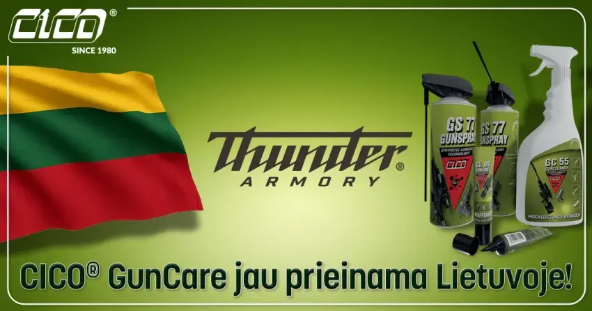 CICO® GUN CARE – nowy główny dystrybutor na Litwie!
