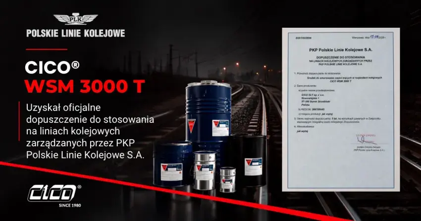 CICO® WSM 3000 T z dopuszczeniem PKP PLK