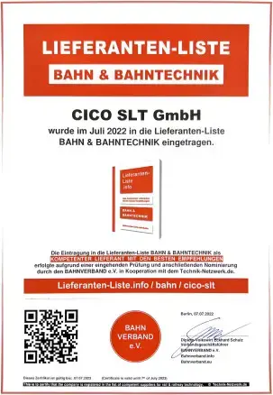 TOP dostawca dla branży kolejowej ze specjalną rekomendacją